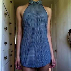 american apparel, size small, blue and white
